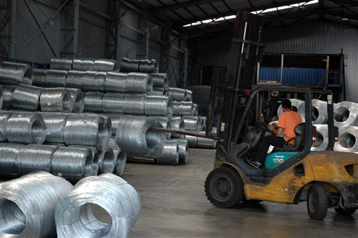 Galvanizli Tel Stok Sahası